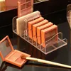 Caixas de armazenamento Organizador da paleta de sombras de maquiagem Organizador vertical Cosmetics para gaveta de gabinete de vaidades em pó de blush