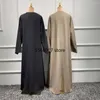 Abbigliamento etnico Aperto Abaya Dubai Turchia Islam Bangladesh Arabo Musulmano Imposta Hijab Preghiera Abito lungo per le donne Robe Longue Kimono Femme