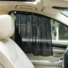 Auto Sunshade 2PCS Ademend binnenkant Raam Gordijn Universele gaas Doek UV -bescherming met zuigbekers 52 x 80 cm