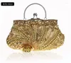 Evening Bags Fashion Black Ladies' Beading Beaded Banquet Handbag Clutch Party Bridal Bag With Shoulder Chain Makeup 03607