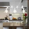 Pendant Lamps Modern Home Decoration 3 Head Bird Light Dining Room Glass Iron Bar