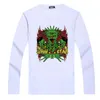 Men's Tirts Male 2023 Brand Long Sleeve Skull Print Hip Hop Shirt O-Neck Slim Men Tops Tops Fashion Mens Tee 5XL