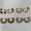 Hoop Earrings UJBOX Leather Horse Hair Milk Grain Leopard For Women Alloy Metal Wedding Party Jewelry Accessories Wholesale Bulk