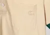 2023 Мужская рубашка поло Дизайнерская мужская модная футболка с лошадьми Повседневная мужская рубашка поло для гольфа Летняя рубашка с вышивкой High Street Trend Верхняя футболка Азиатский размер QAQ