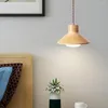 Pendant Lamps Nordic Modern Wood Lights E27 LED Hanging Lighting Lamp Fixture Kitchen Island Living Room Bedroom Bedside Home Decor