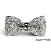 Bow Ties Brand Noble Diamond Men's Solid podwójna warstwa motyla Butties Romantyczny ślubny krawat dla mężczyzn z luksusowym pudełkiem