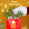 Dekoratif çiçek çelenk yapay çiçek sahte bitkiler çam iğneleri dallar çelenk 12/24/36pcs Noel partisi dekorasyonları xmas tr