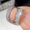 Hoop Earrings Fashion Cubic Zircon Small 925 Silver Needle Minimal Round Circle Hoops For Women Man Party Jewelry