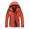 Piumino da uomo Fashion-Plus Size Giacca da sci da uomo Mountain Thicken Plus Fleece Abbigliamento da sci Impermeabile Escursionismo Outdoor Snowboard Snow