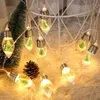 Decorazioni natalizie Lampadina a LED con bottiglia dei desideri di neve Albero Scatola batteria Festa di famiglia Decorazione di nozze Ragazza Cuore Puntelli