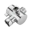 Kitchen Faucets 1/2 Inch 3-Way T-Adapter Diverter Valve Adjustable Shower Head Arm Mounted Bathroom Hardware Accessory