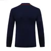 Sweater Sweater Sweater Wool 2023 دافئ الأزياء السوستة طويلة الأكمام الطويلة التطريز عالي الجودة حجم كبير m-5xl