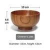 Bowls Japanese Style Wooden Bowl Original Eating Container Soup Salad Rice Noodles Home Kitchen Tableware Supplies