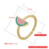 Кластерные кольца Zhukou Золотой цвет арбузы
