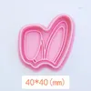 Baking Moulds Easter Plastic Cookie Cutter 3D Cartoon Carrot Eggs Ear Biscuit Fondant Embosser Stamps Cake Decoration Tool