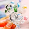 Decorative Figurines K9 Crystal Lovely Dog Figurine Handmade Miniature Glass Animal Craft Home Decor Ornament Trinket Gift Children Toy