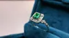 Clusterringen Guild Jy Colombia Solid 18K White Gold Nature Green Emerald 0