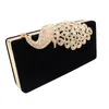 Evening Bags 2023 Peacock Diamonds Women 6 Colors Small Day Clutches Handbags With Chain Shoulder