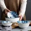 Kaseler basit küçük yaratıcı yemekler taze tabaklar kişilik ev pirinç mutfak ürünleri seramik kase