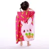 Towel Children's Lovely Bathrobe Beach Hooded Cape Cartoon Printed Towels Bathroom Baby Bath Tub Set Home