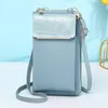 Evening Bags Fashion Summer Ladies Mobile Phone Bag Korean Version Stone Pattern Vertical Style All-match Simple PU Wallet Shoulder
