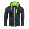 Herrtröjor män sport casual wear zipper copine mode tidvatten jacquard fleece jacka höst tröjor hösten vinterrock