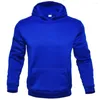 Herrtröjor 2023 -försäljning av tom hoddied jacka män kvinnor fast färg mode tryck hoodie lös casual skjorta