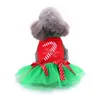 Dog Apparel Christmas Clothes Elk Printed Cat Dresses Halloween Princess Cartoon For Small Pet Costume