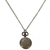 Pocket Watches Vintage Mens Lady Bronze Antique Pendant Necklace Chain Hollow Watch Gift Style: Big Flower