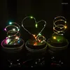 Christmas Decorations 10 LED Solar Jar Light Lids Wedding Party Birthday Night Outdoor Indoor Lamp Set