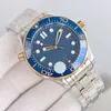 42mm Mens 자동 기계식 시계 스테인리스 스틸 케이스 및 스트랩 럭셔리 비즈니스 시계 Life Waterproof Orologi Di Lusso