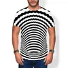 T-shirts pour hommes T-shirt à image dynamique 3D T-shirts imprimés à effet mobile pour hommes Chemise d'été pour hommes Top respirant T-shirts Dizzy Couple Costume Vêtements