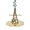 Party Decoration 10PCS 70cm Tall Gold Tabletop Vase Metal Flower Table Centerpiece For Mariage Flowers Vases Wedding