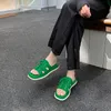 Slippers Smirnova 2023 Lace Up Flat With Heels Shoes Microfiber Women Modern Platform Ladies Summer Simple SlippersSlippers