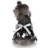 Vestuário de vestuário de roupas de cães vestidos de gato estampados de gato de halloween desenho animado de princesa para figurinos pequenos para animais de estimação