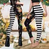 طماق للسيدات VIP Fashion Merry Christmas Cartoon Elk Snowflake 3D Printing Sexy Gym Pants XMAS Push Up Stretch High Percist