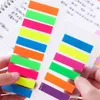 Transparent Fluorescence colour paper Memo Pad Sticky Notes Bookmark Point Marker Sticker Office School Supplies Notebooks