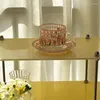 カップソーサーのキューティライフインスチューリップ美しいフラワーグラスカップソーサーデザート飲酒ミルクアイスコーヒーセットキッチン装飾朝食