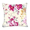 Pillow 45X45CM Modern Watercolor Pillowcase Floral Pastoral Pink Sofa Living Room With On Girl's Bed