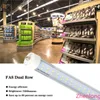 8ft T8 LED-buizen enkele pin FA8 8 voet licht Dubbele rijen Fluorescerende buis AC 85-265V FEDEX