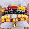 Strand Fili di perline RH Fashion Jeewelry Bracciale UK/USA/DE Multicolor 5 pezzi Stack Set di braccialetti per gioielli da donna Inte22