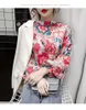 Damenblusen Frauen Retro Blumendruck Chiffon Hemd Langarm Chic Weiblich Casual Lose Blusas Femininas 2023 Frühling Herbst Dame Tops