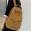 School Bags Girl Fabric Bag Fashion College Student Vintage Women Backpack Canvas Female Laptop Travel Kawaii Ladies