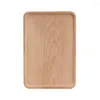 Plates Wooden Rectangular Beech Cutting Board Japanese Bread Pizza Tray Plate Dinner Beef Steak Fruit Snack