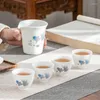 Tasses Soucoupes Céramique Whiteware Ensemble de tasses à thé Individuel Master Teacup Petites tasses à thé
