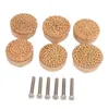 Storage Bags Rattan Furniture Knob Hand Woven Round Rustic Decorative Cabinet Drawer Pull Handles For Dressing Table