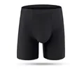 Underpants Long Boxer Shorts Panties Ice Silk Seamless Man Underwear European Size Men Boxers Comfortable Leg High QualityUnderpants