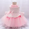 Abiti da ragazza Abito da bambino Nato per bambini Battesimo Comunione Abbigliamento Bambino Primo compleanno Oarty Infant Princess Abito da ballo in tulle