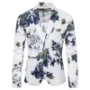 Herenpakken Blazers Spring herfst Male Blazer Chinese stijl Printing Jacket voor Men Business Man's Casual Slim Fit Mens