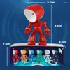 Luci notturne Creative LED Light Mini Festival Gift Cartoon Hero Lampada da tavolo Camera dei bambini Comodino Camera da letto Decor Anno